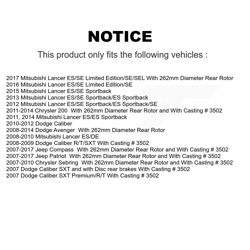Disc Rotors and Brake Pads Kit-KCG-100699N - Kit.bestparts.ca Kit.bestparts.ca