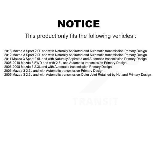 CV Axle Shaft Kit-KCV-100017 - Kit.bestparts.ca