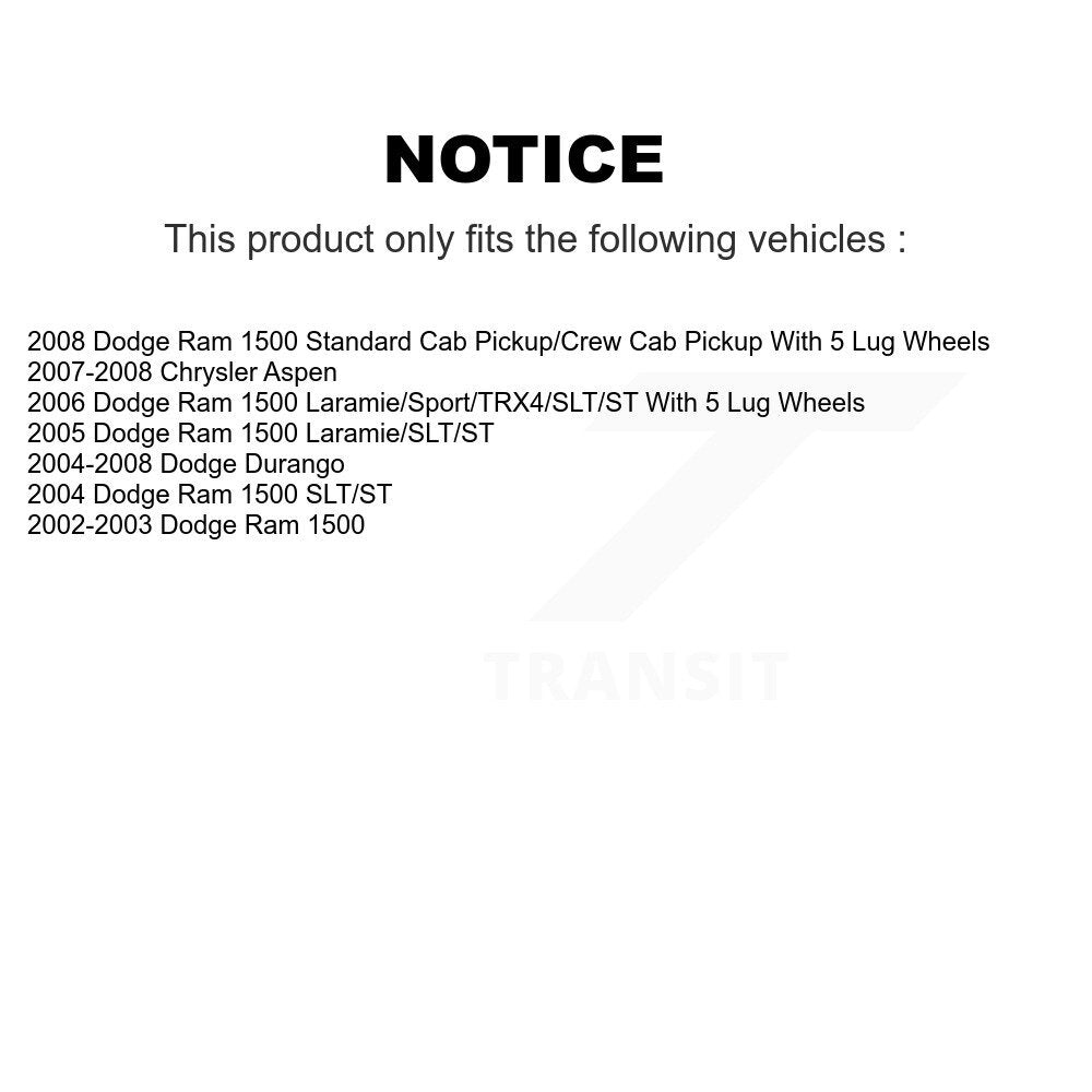 Coated Disc Rotors and Semi-Metallic Brake Pads Kit-KDA-103462 - Kit.bestparts.ca Kit.bestparts.ca