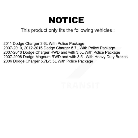 Coated Disc Rotors and Ceramic Brake Pads Kit-KDT-101683 - Kit.bestparts.ca