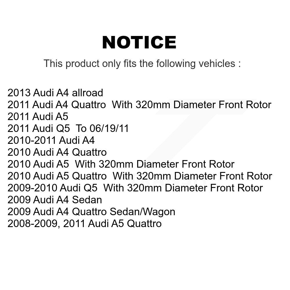 Coated Disc Rotors and Semi-Metallic Brake Pads Kit-KGA-100820 - Kit.bestparts.ca Kit.bestparts.ca