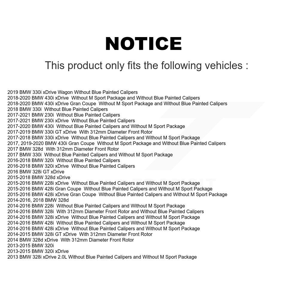 Coated Disc Rotors and Ceramic Brake Pads Kit-KGC-100084 - Kit.bestparts.ca Kit.bestparts.ca