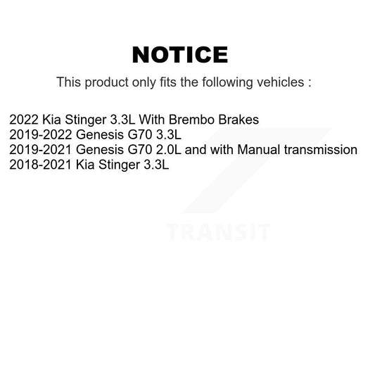 Disc Rotors and Ceramic Brake Pads Kit-KGC-102798 - Kit.bestparts.ca