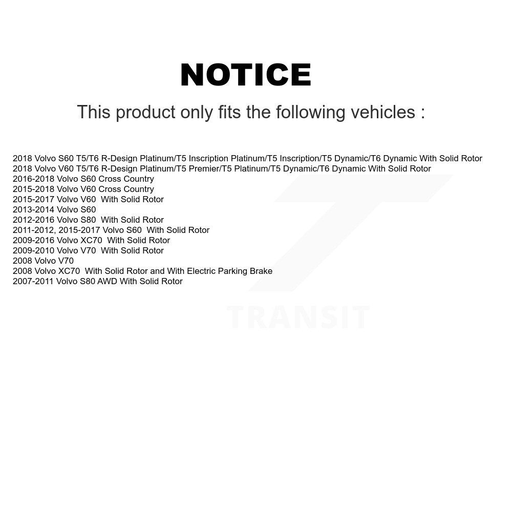Coated Disc Rotors and Semi-Metallic Brake Pads Kit-KGF-101472 - Kit.bestparts.ca Kit.bestparts.ca