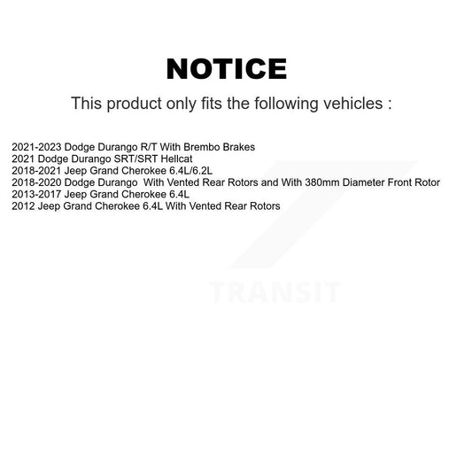 Coated Disc Rotors and Semi-Metallic Brake Pads Kit-KGS-102093 - Kit.bestparts.ca