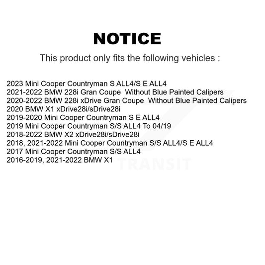 Coated Disc Rotors and Semi-Metallic Brake Pads Kit-KGS-102623 - Kit.bestparts.ca