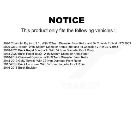 Coated Disc Rotors and Semi-Metallic Brake Pads Kit-KGS-102657 - Kit.bestparts.ca