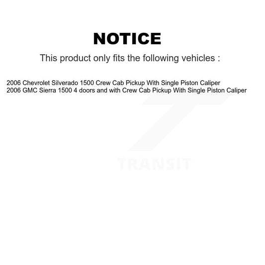 Coated Disc Rotors and Semi-Metallic Brake Pads Kit-KGS-103066 - Kit.bestparts.ca