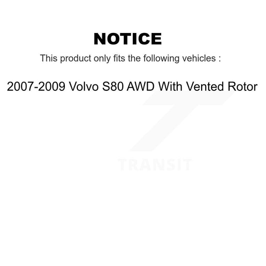 Coated Disc Rotors and Semi-Metallic Brake Pads Kit-KGS-103237 - Kit.bestparts.ca