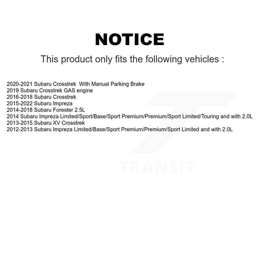 Coated Disc Rotors and Semi-Metallic Brake Pads Kit-KGS-103280 - Kit.bestparts.ca