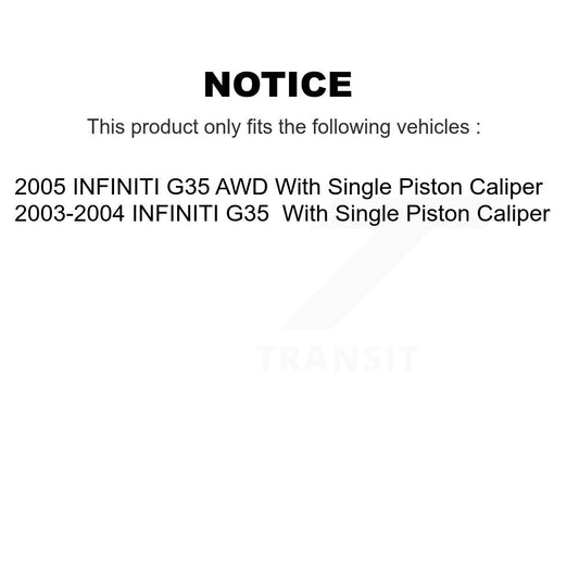 Coated Disc Rotors and Semi-Metallic Brake Pads Kit-KGS-103545 - Kit.bestparts.ca
