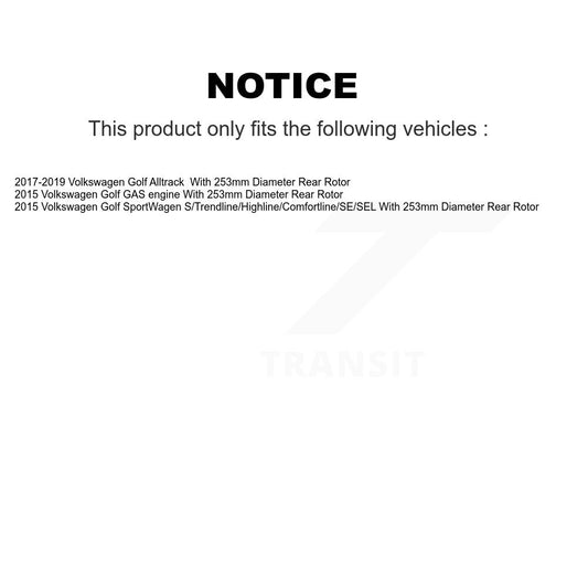 Coated Disc Rotors and Semi-Metallic Brake Pads Kit-KGS-103617 - Kit.bestparts.ca