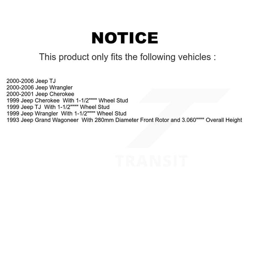 Coated Disc Rotors and Ceramic Brake Pads Kit-KGT-100146 - Kit.bestparts.ca