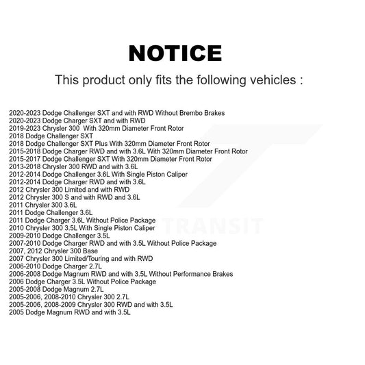 Coated Disc Rotors and Ceramic Brake Pads Kit-KGT-100159 - Kit.bestparts.ca