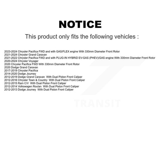 Coated Disc Rotors and Ceramic Brake Pads Kit-KGT-100181 - Kit.bestparts.ca