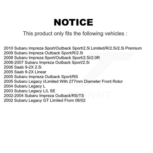 Coated Disc Rotors and Ceramic Brake Pads Kit-KGT-100211 - Kit.bestparts.ca