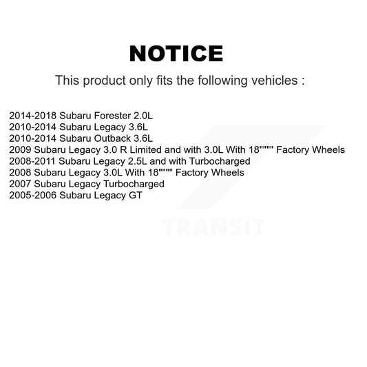 Coated Disc Rotors and Ceramic Brake Pads Kit-KGT-100337 - Kit.bestparts.ca