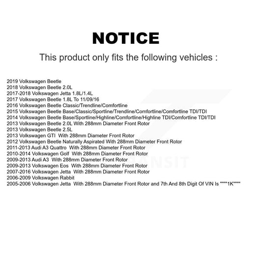 Coated Disc Rotors and Ceramic Brake Pads Kit-KGT-100358 - Kit.bestparts.ca