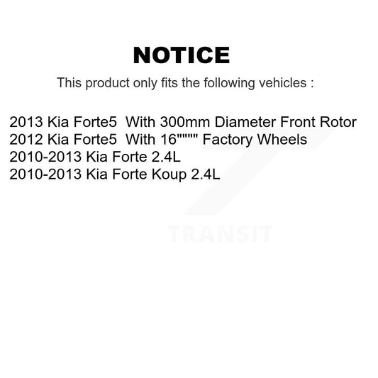 Coated Disc Rotors and Ceramic Brake Pads Kit-KGT-100361 - Kit.bestparts.ca