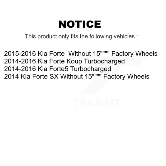 Coated Disc Rotors and Ceramic Brake Pads Kit-KGT-100367 - Kit.bestparts.ca