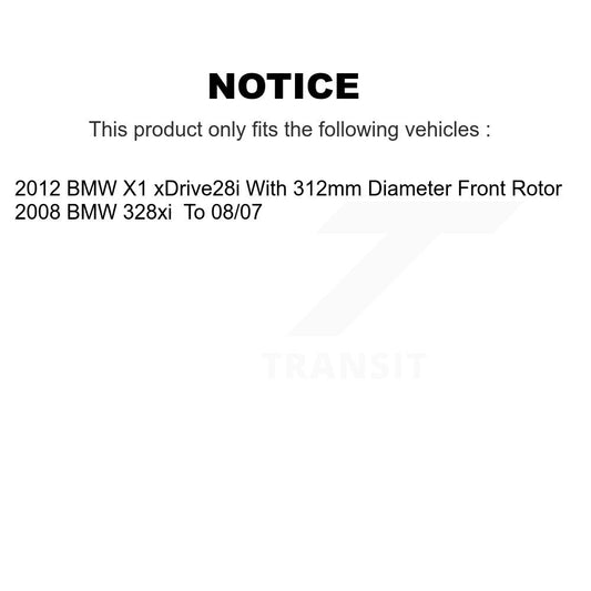 Coated Disc Rotors and Ceramic Brake Pads Kit-KGT-100433 - Kit.bestparts.ca