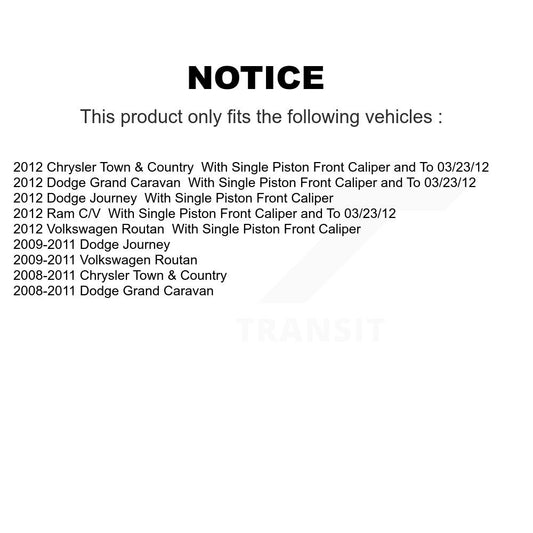 Disc Rotors and Ceramic Brake Pads Kit-KGT-100783 - Kit.bestparts.ca