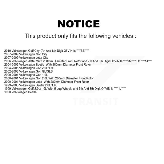 Disc Rotors and Ceramic Brake Pads Kit-KGT-100851 - Kit.bestparts.ca
