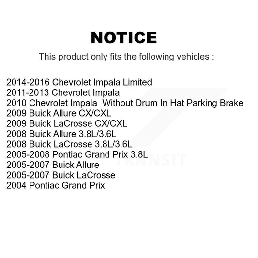 Coated Disc Rotors and Ceramic Brake Pads Kit-KGT-101298 - Kit.bestparts.ca