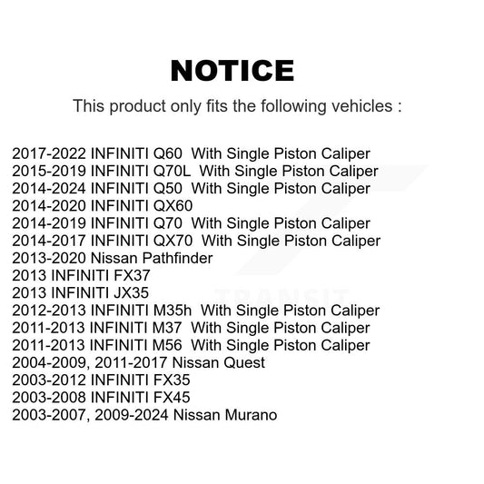 Coated Disc Rotors and Ceramic Brake Pads Kit-KGT-101481 - Kit.bestparts.ca