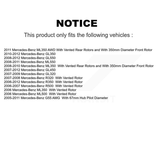 Coated Disc Rotors and Ceramic Brake Pads Kit-KGT-101532 - Kit.bestparts.ca