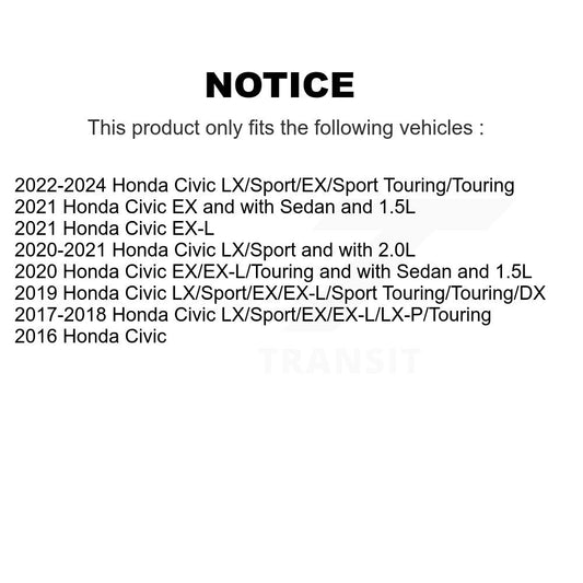 Coated Disc Rotors and Ceramic Brake Pads Kit-KGT-101674 - Kit.bestparts.ca