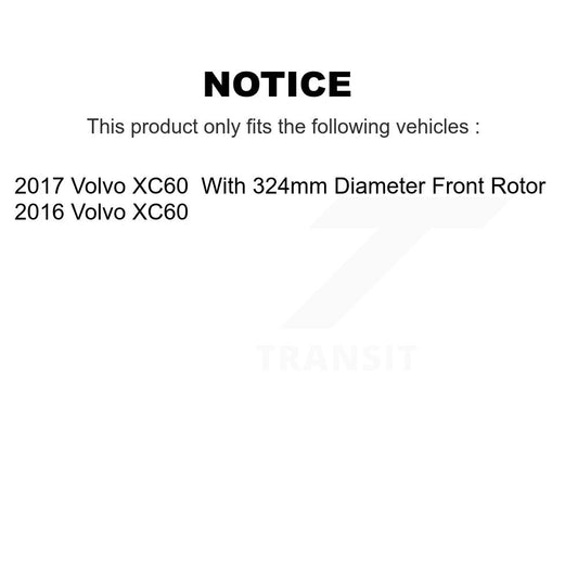 Disc Rotors and Ceramic Brake Pads Kit-KGT-102616 - Kit.bestparts.ca