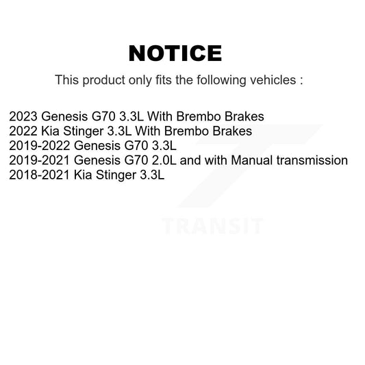 Disc Rotors and Ceramic Brake Pads Kit-KGT-103498 - Kit.bestparts.ca