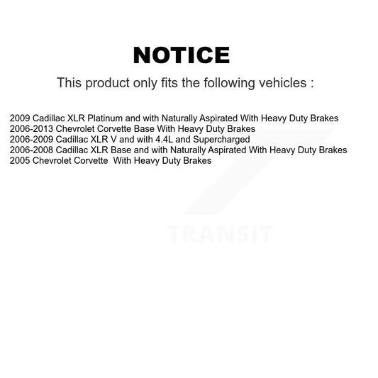 Coated Disc Rotors and Ceramic Brake Pads Kit-KGT-103642 - Kit.bestparts.ca