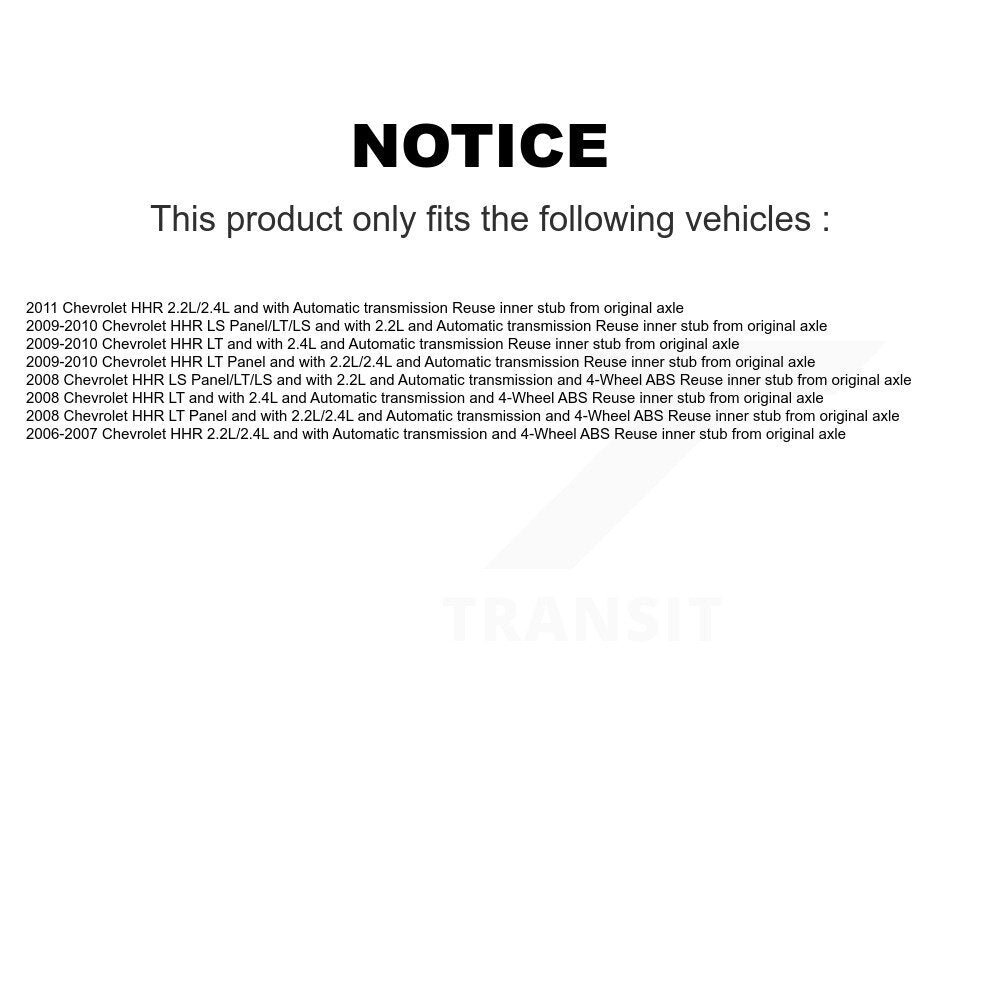 CV Axle Shaft Kit-KN7-100461 - Kit.bestparts.ca Kit.bestparts.ca