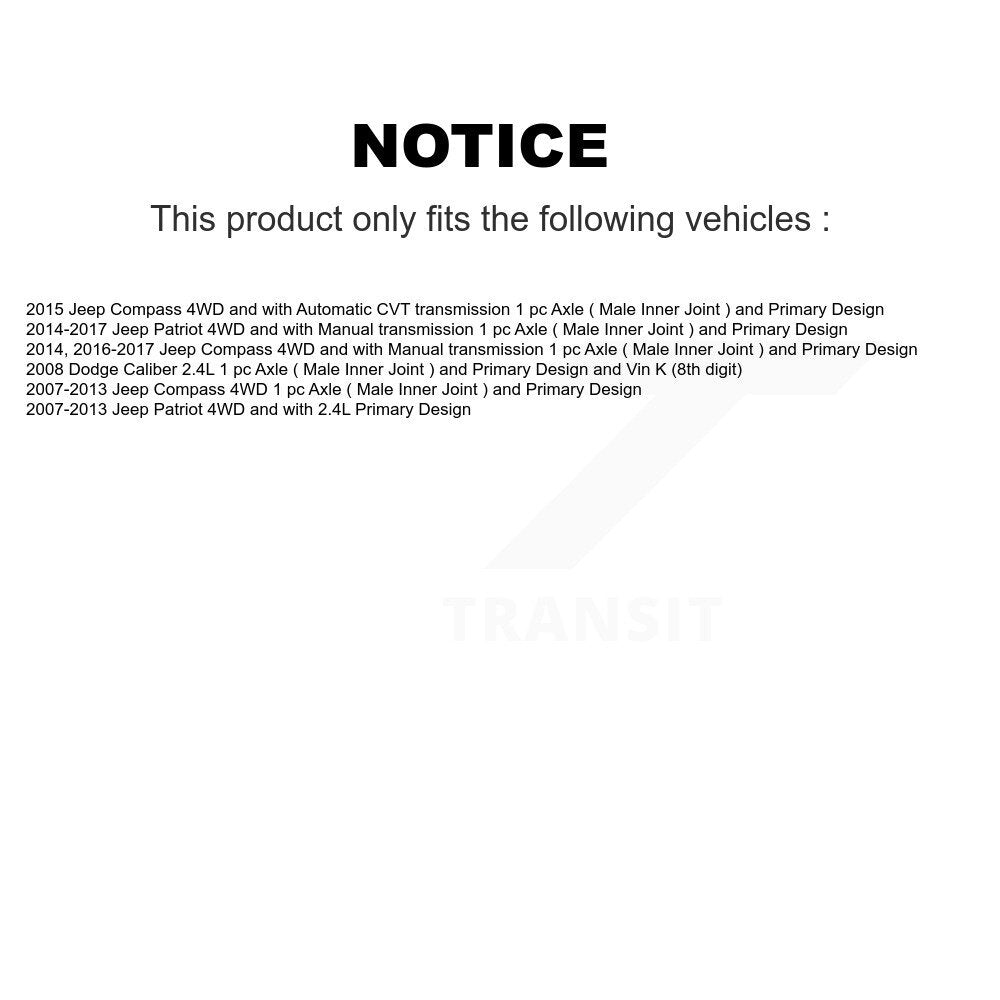 CV Axle Shaft Kit-KN7-100637 - Kit.bestparts.ca Kit.bestparts.ca