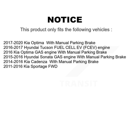 Parking Brake Shoe Kit-KNH-100010 - Kit.bestparts.ca