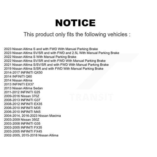 Parking Brake Shoe Kit-KNH-100070 - Kit.bestparts.ca