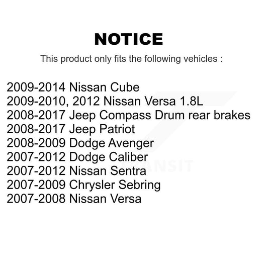 Drum Brake Shoe Kit-KNH-100122 - Kit.bestparts.ca