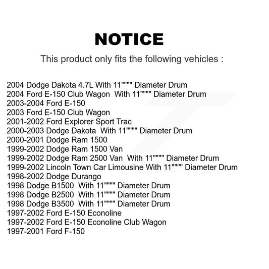 Drum Brake Shoe Kit-KNH-100124 - Kit.bestparts.ca