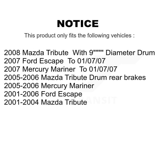 Drum Brake Shoe Kit-KNH-100132 - Kit.bestparts.ca