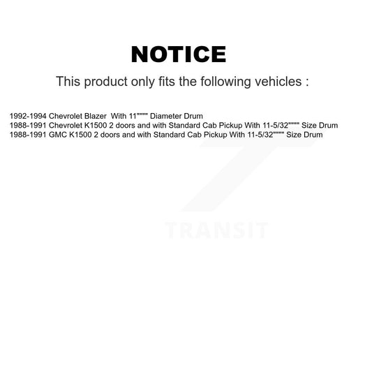 Drum Brake Shoe Kit-KNH-100146 - Kit.bestparts.ca