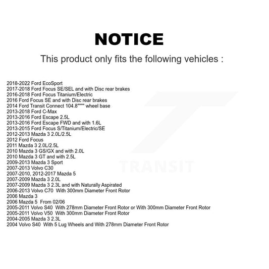 Brake Pads Kit-KTC-100027 - Kit.bestparts.ca
