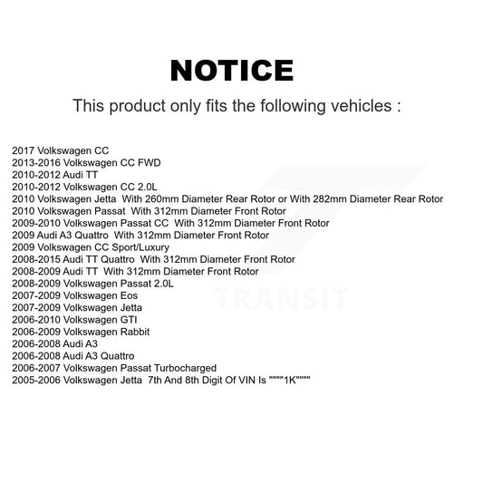 Brake Pads Kit-KTC-100066 - Kit.bestparts.ca