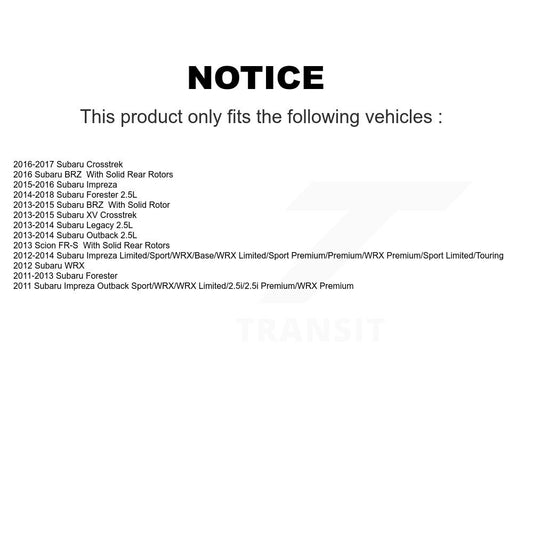 Brake Pads Kit-KTC-100237 - Kit.bestparts.ca