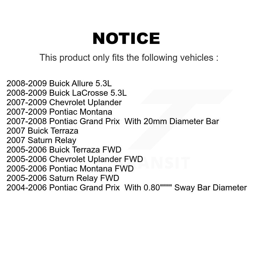 Suspension Stabilizer Bar Link Kit-KTR-100789 - Kit.bestparts.ca Kit.bestparts.ca