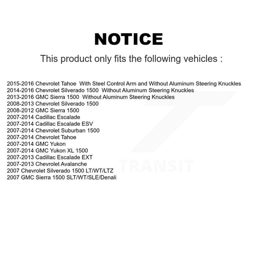 Suspension Control Arm Ball Joint Assembly Kit-KTR-101524 - Kit.bestparts.ca