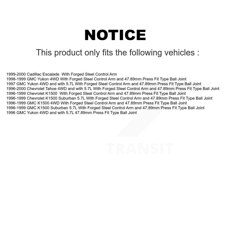 Suspension Ball Joint Kit-KTR-101788 - Kit.bestparts.ca Kit.bestparts.ca