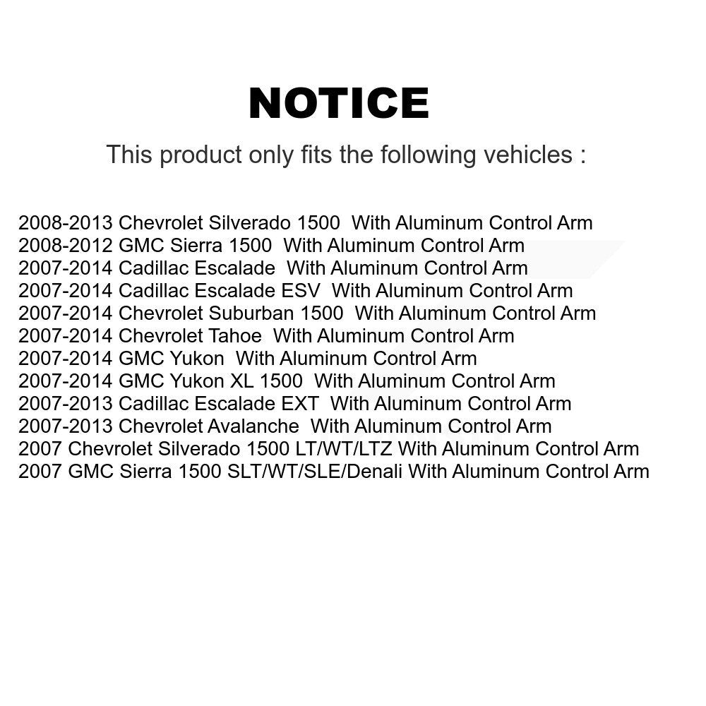 Suspension Control Arm Ball Joint Assembly Kit-KTR-103387 - Kit.bestparts.ca Kit.bestparts.ca