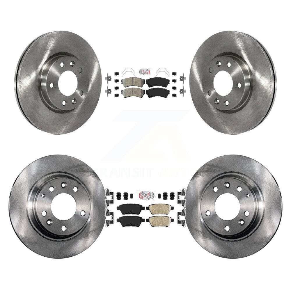Disc Rotors and Semi-Metallic (Front) & Ceramic (Rear) Brake Pads Kit-K8A-101617 - Kit.bestparts.ca